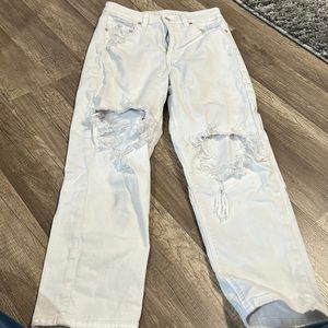 White mom jeans